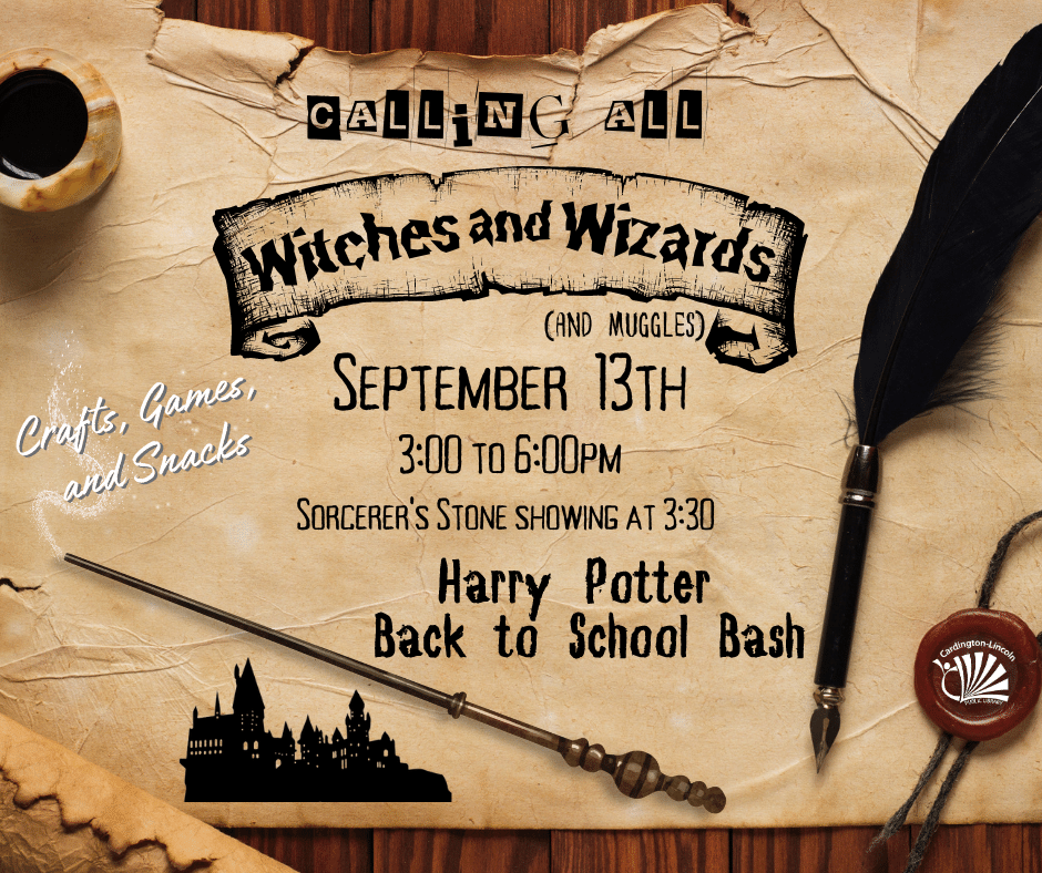 Harry Potter Back to School Bash